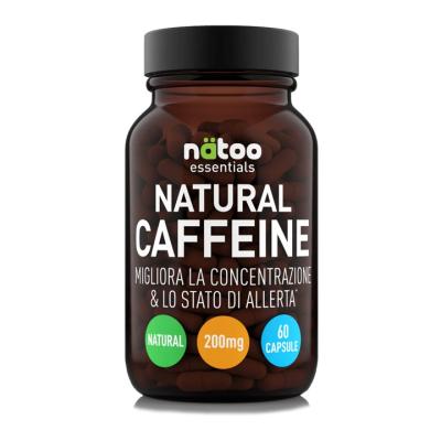 Natural Caffeine 200mg/60cps Natoo Essentials