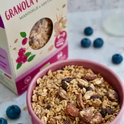 Granola Proteica Mandorle e Mirtilli Bio 250 g Ambrosiae