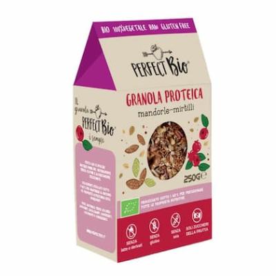 Granola Proteica Mandorle e Mirtilli Bio 250 g Ambrosiae