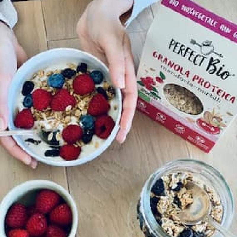 Granola Proteica Mandorle e Mirtilli Bio 250 g Ambrosiae