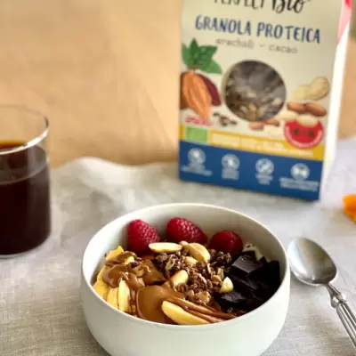 Granola Proteica Arachidi Cioccolato Bio 250 g Ambrosiae