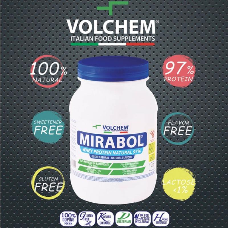 Mirabol Whey Protein Natural97-750g Volchem