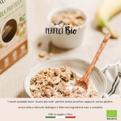 Granola Proteica Nocciole e Mandorle attivate Bio 250 g Ambrosiae