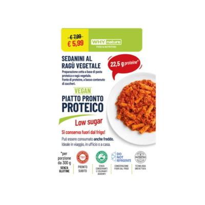 Piatto Pronto Proteico Sedanini 300 g Why Nature