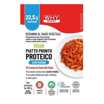 Piatto Pronto Proteico Sedanini 300 g Why Sport