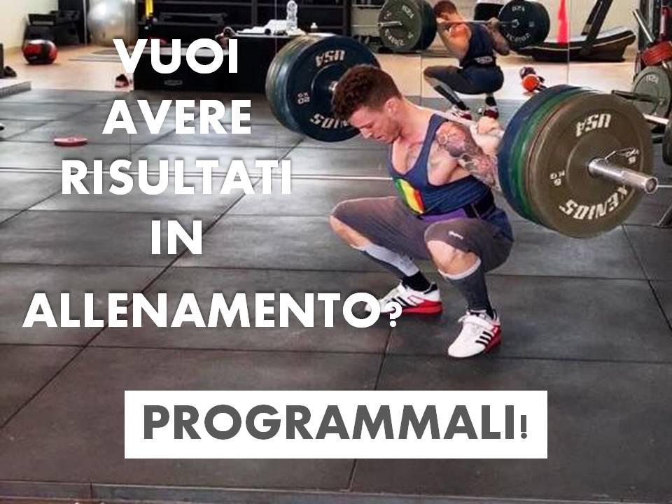 Programmazione degli allenamenti