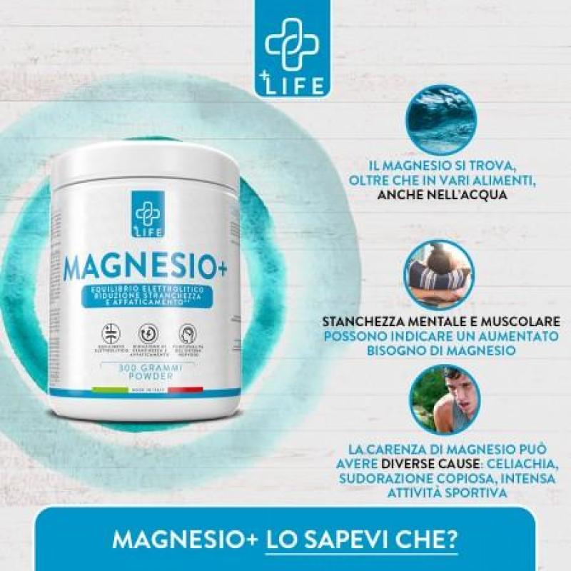 Magnesio 300 g polvere +Life