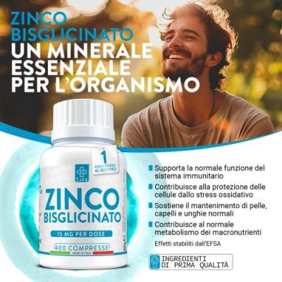 Zinco Bisglicinato 400 cpr +Life