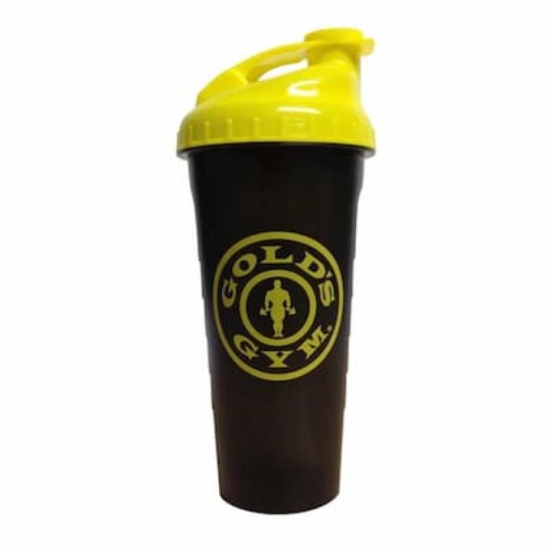 Gold's Gym Shaker 600 ml Nero/Giallo