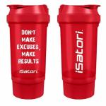 Shaker + portapillole Rosso da 500 ml Isatori