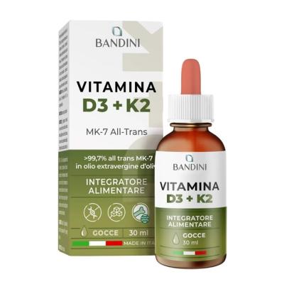 Vitamina D3 K2 Gocce 30 ml Bandini